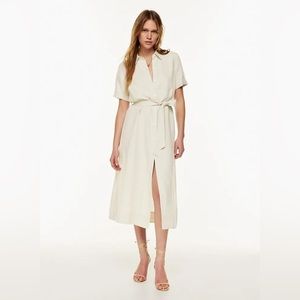 Aritzia Wilfred Eleta Linen Dress Sz XXS Espace